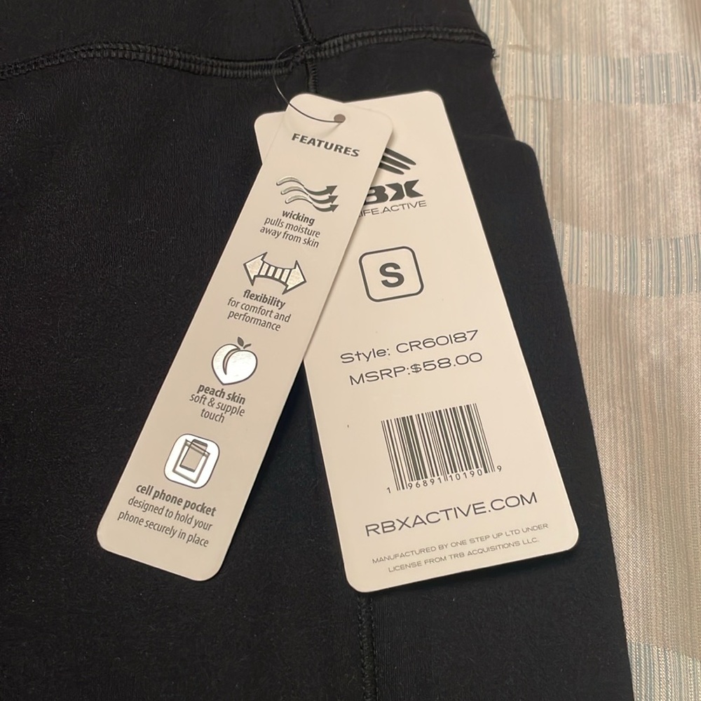 NWT RBX LIVE.LIFE.ACTIVE Ultra Luxe Athletic Pants Small with Pockets - Picture 10 of 15